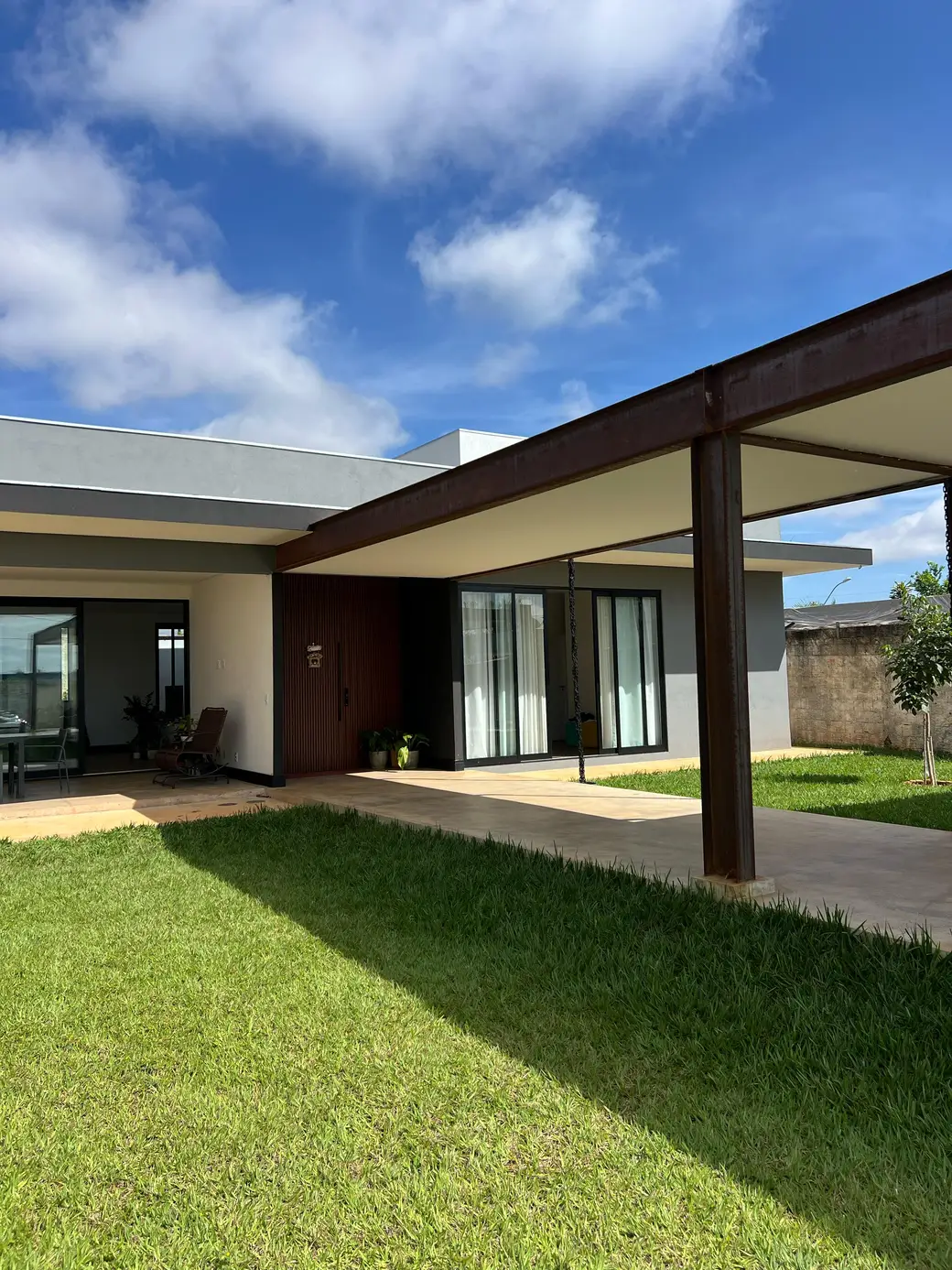 Residência em Steel Frame de alto padrão concluída pela JD Engenharia.